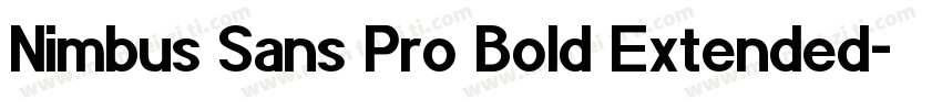 Nimbus Sans Pro Bold Extended字体转换